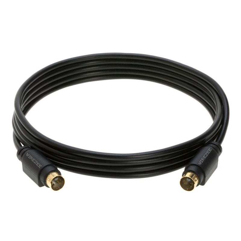 WireZee S-Video Cable 4 Pin Male 75 Ohm Patch Cord 6ft 12ft 25ft 50ft for DVD HDTV (6FT) - Image 1
